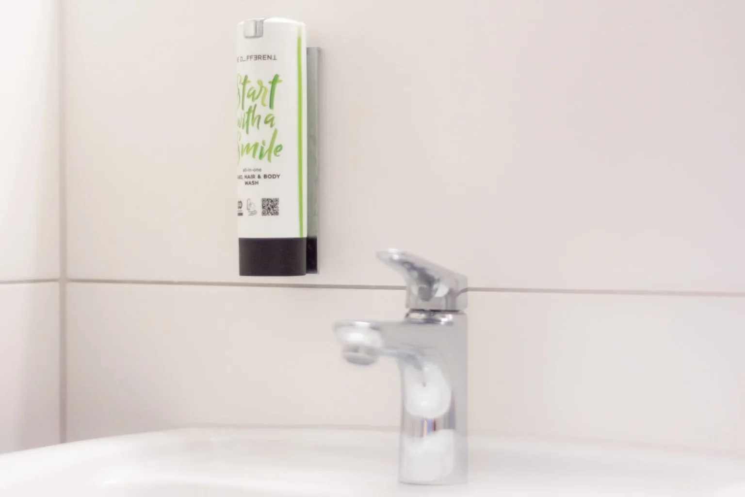 Waschbeckenarmatur mit Flüssigseifenspender